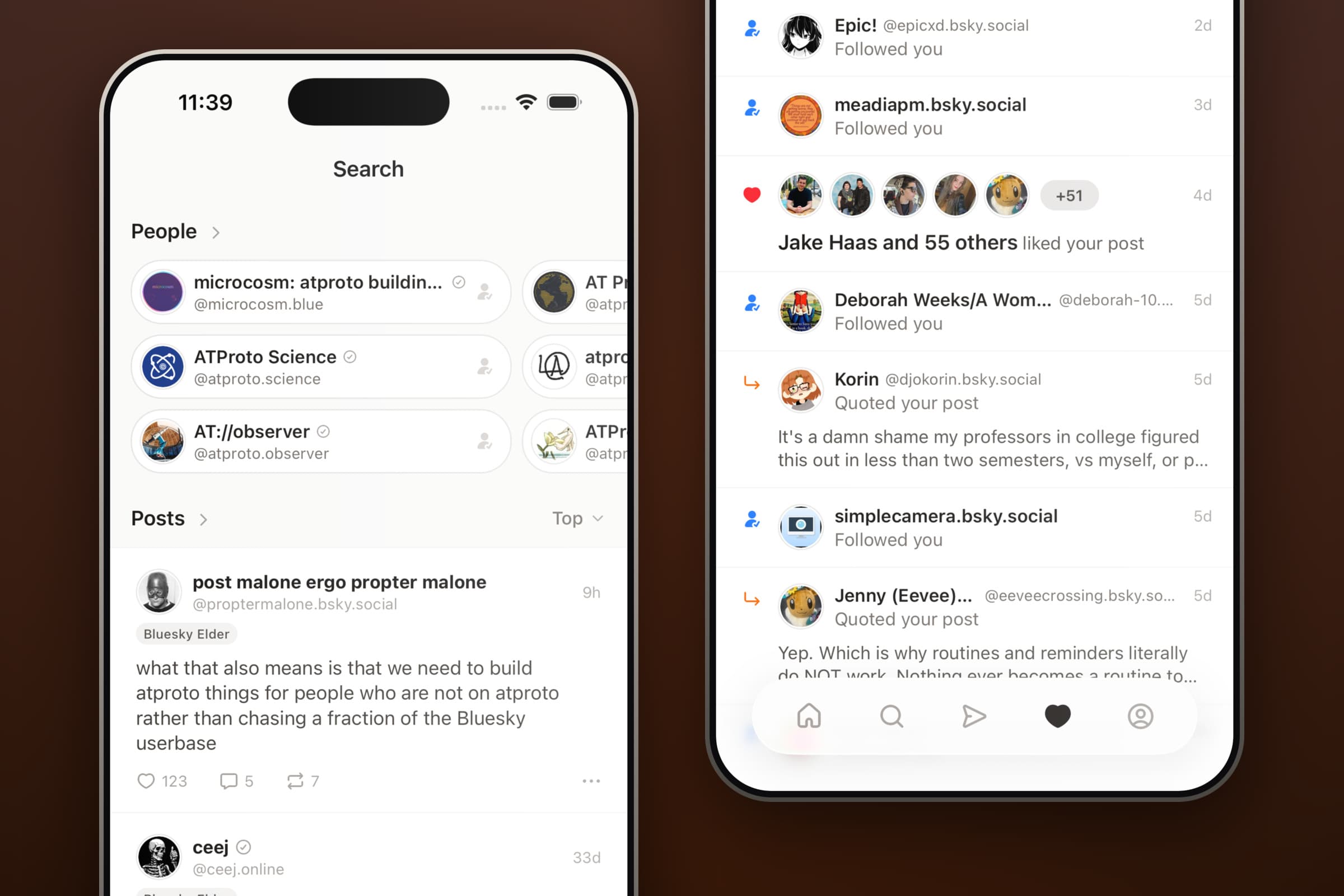 Search and activity